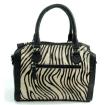 MicMac Handtas leder "Animal" Zebra 04