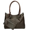 Twinbag Shopper bag in bag Schlamm/Cognac 01