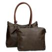 Twinbag Shopper bag in bag Schlamm/Cognac 05