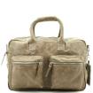 MicMac Handtas A4 craquelé Taupe 15232 -01