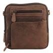 MicMac Unisex tas Hunter leder Dark Brown 01