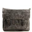 MicMac A4 Schoudertas Craquelé Grey 01