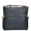 Twinbag Ritstas Donker Blauw/ Cognac 01
