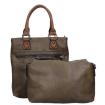 Twinbag Shopper Donkerbruin/Cognac 05
