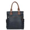 Twinbag Shopper Donker Blauw/Cognac 04