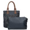 Twinbag Shopper Donker Blauw/Cognac 05