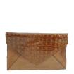 Nova Enveloptas leder/croco N297 Cognac-1