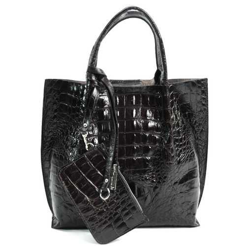 Gianni Chiarini Shopper Klein Croco Testa Moro