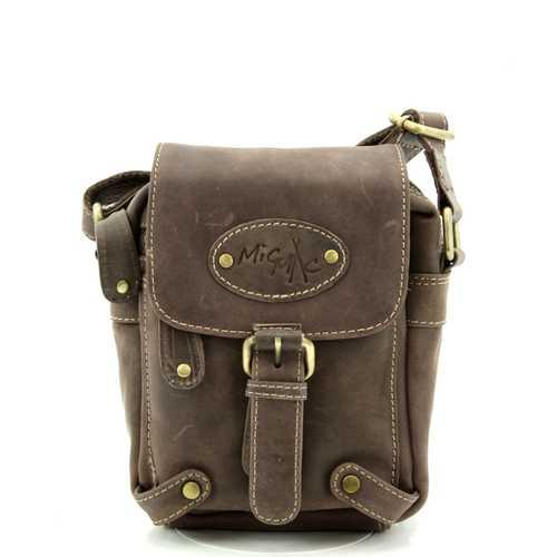MicMac Schoudertas klein hunter Donker Bruin