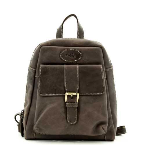 Hunter rugzak leder 097 Dark Brown 15171