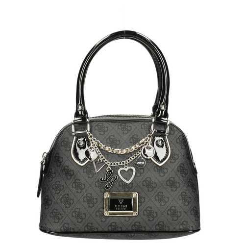 Guess Handtas Logo Coal