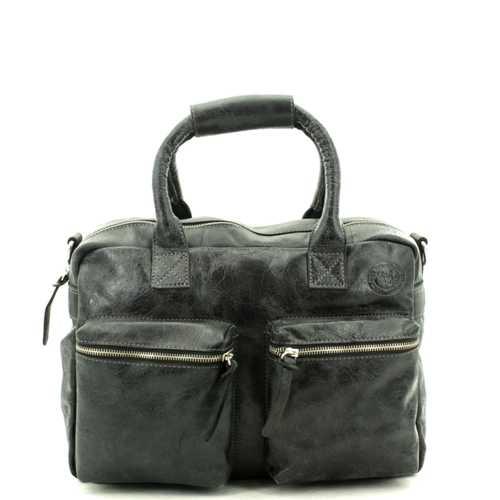 MicMac Westernbag A5 craquelé Black