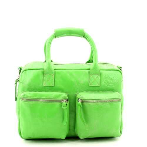 MicMac Westernbag A5 craquelé Green