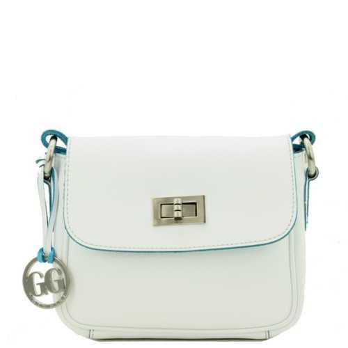 Gio Gini Schoudertas White/Turquoise