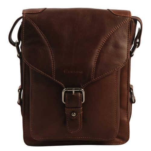 DD-Exclusive Schoudertas Leder Brown