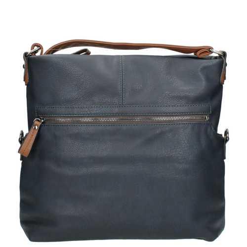 Twinbag Ritstas Donker Blauw/ Cognac