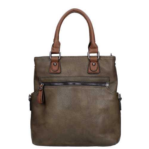 Twinbag Shopper Donkerbruin/Cognac