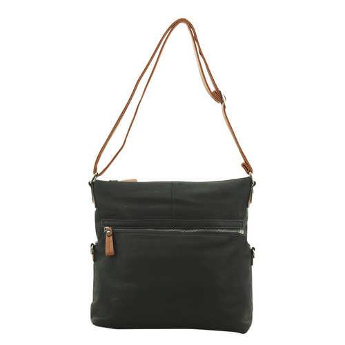 Twinbag Ritstas Zwart/Cognac