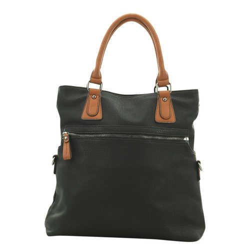 Twinbag Handtas Zwart/Cognac
