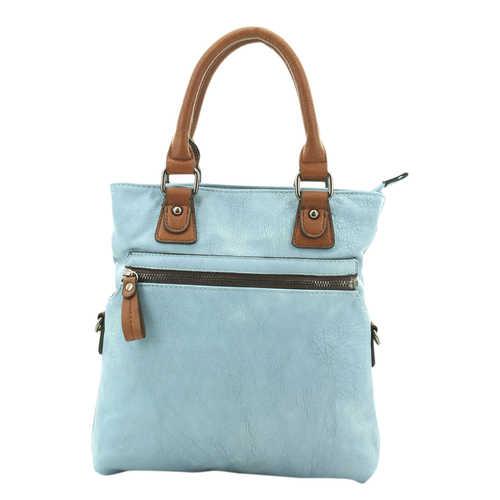 Twinbag Handtas Jeans/Cognac