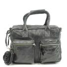 MicMac Westernbag A4 craquelé Black