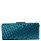 Avondtas Satijn Knip Turquoise