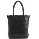 MicMac Shopper Hoog Model Craquelé Black