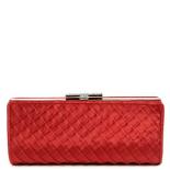 Avondtas Satijn Knip Red Avondtas Satijn Knip Red