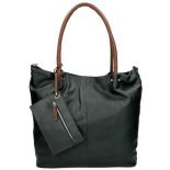 Twinbag Shopper Groot Bag in Bag Asphalt/Cognac