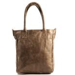MicMac Shopper Hoog Model Craquelé Taupe