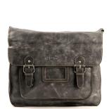MicMac A4 Schoudertas Craquelé Grey