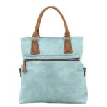 Twinbag Handtas Jeans/Cognac