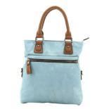 Twinbag Handtas Jeans/Cognac