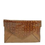 Nova Enveloptas leder/croco Cognac