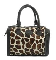 MicMac Handtas leder "Animal" Giraffe