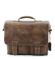 Aunts & Uncles Hunter Vintage Laptoptas 15 inch Finn Tan