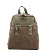 MicMac Rugtas Hunter Combi Donker Bruin/Grijs