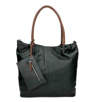 Twinbag Shopper Groot Bag in Bag Asphalt/Cognac