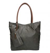 Twinbag Shopper Groot Bag in Bag Grau/Cognac