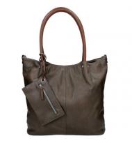 Twinbag Shopper Groot Bag in Bag Schlamm/Cognac