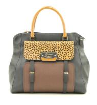 Guess Handtas Leopard Black