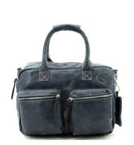MicMac Westernbag A5 Craquele Navy Bleu