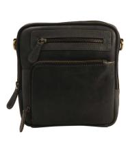 MicMac Unisex tas Hunter leder Black