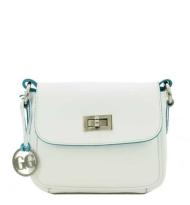 Gio Gini Schoudertas White/Turquoise