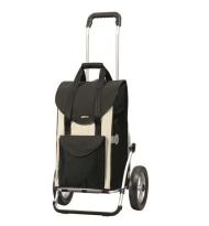 Andersen Boodschappen kar Aluminium Zwart/beige 01