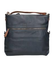 Twinbag Ritstas Donker Blauw/ Cognac
