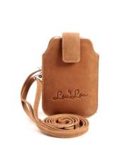 By LouLou Mobile Pochet Velvet Cognac 01