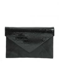 Nova Enveloptas leder/croco N297 Black-1