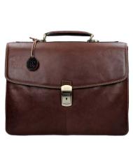 A4 tas 2-vaks TP Donker bruin TE/DT/8721